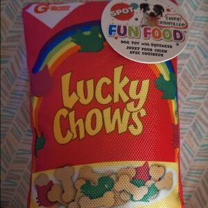 Lucky Chows Dog Toy with Squeaker